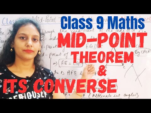 Mid Point Theorem & Converse | Concept & Proof | Class 9 Maths #class9 #maths #midpointtheorem #yt