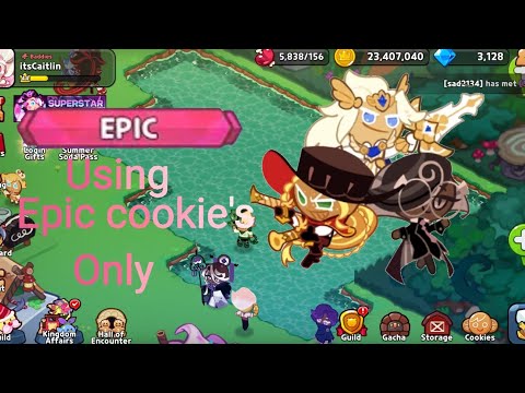 Only using Epic Cookies only in Cookie Run Kingdom || Late Video||