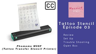 Phomemo M08F Thermal Stencil Printer - Review - Trouble Shooting - Open Box