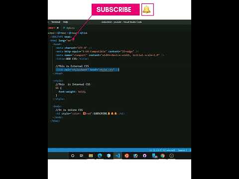 3 ways of adding CSS to HTML file🔴💻