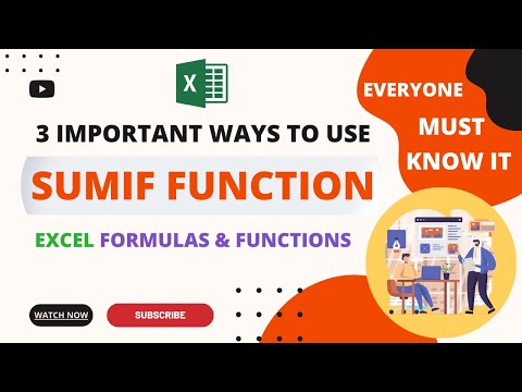 How to Use SUMIF using 3 Advanced Techniques in Excel | Excel sumif formula examples in hindi
