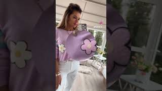 LILIOWY SWETEREK FLOWERS  https://pauzza.pl/produkt/liliowy-sweterek-flowers #new #spring #fashion