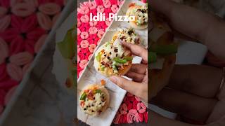 IDLI PIZZA🍕 #idlipizza #fusionfood #pizzalovers #kidsfriendlyrecipe #pizza #recipe #cookwithkajal
