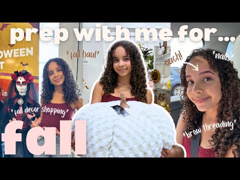 prep with me for fall | *shopping* *getting my eyebrows threaded* *fall nails* *self care* *haul*