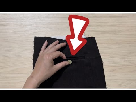How to perfectly sew the back pocket of the pants. Simple - Save money.