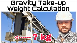 Conveyor Belt Gravity Take up Counter Weight Calculation