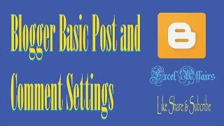 Blogger Basic Settings - Blogger SEO Tutorial Tips