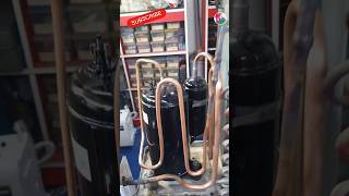 Blue star outdoor compressor & Copper pipe !!! #viralvideo  #short . #music