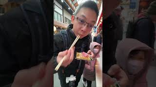 #旅行 #日本大阪#黑門市場#生魚片 #美食 #小吃