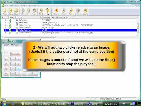 Tutorial 3 : how to use the IfImage function in a WinParrot macro.