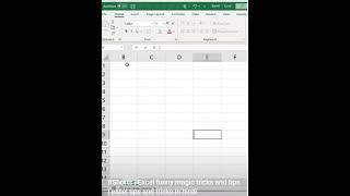 Excel Tips_001 #excel #exceltips #exceltipstricks  #shorts #trending