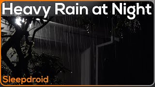 ► 'Twas a Stormy Night! Heavy Rainstorm Sounds for Sleeping (Hard Rain, No Thunder) Lluvia, Calming