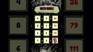 Challenging IQ Test - Math Riddle 🤓 #iqtest #mathriddle (19)