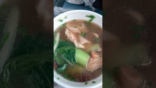 Pork fried rice salt and pepper fish wonton soup from Chaos (Chows) Restaurant