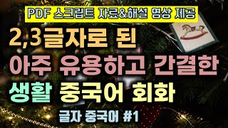 【글자중국어#1】2,3글자 초간단 중국어 정복!