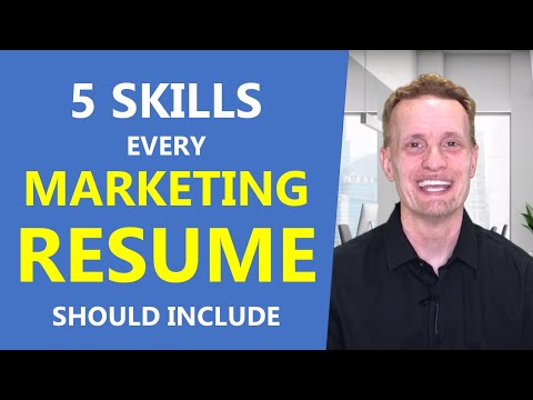 5 Skills Every Marketing Resume Should Include
