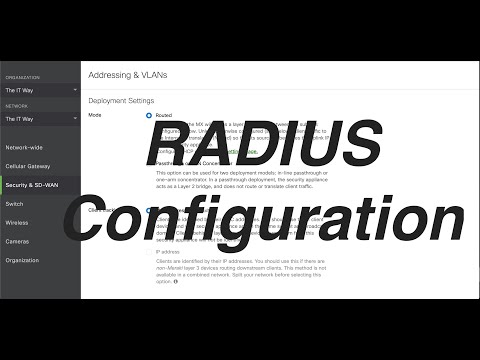 [HOW] to configure RADIUS server with the Cisco Meraki MX, MS and MR using the  Meraki Dashboard