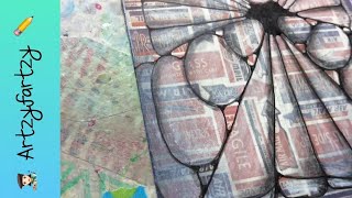 Zentangle Inspired Art Idea - Artzyfartzy 📮📭✉️
