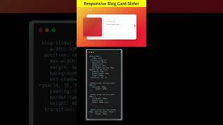 Responsive Blog Card Slider | HTML, CSS & JavaScript Carousel UI #coding #htmlcssjs #webdesign