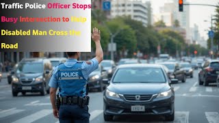 Traffic Cop Halts Entire Road to Help Disabled Man – What He Did Next Will Restore Your Faith