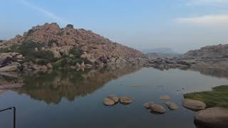 Walk from base of Hampi Bazar to Yentrodharaka Temple, Hampi, Karnataka