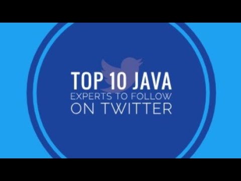 Top 10 JAVA Experts To Follow On Twitter.