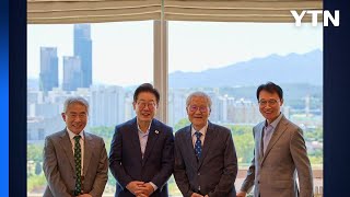 이 대통령, '보수 논객' 조갑제·정규재와 오찬..."국민 통합 앞장서겠다" / YTN
