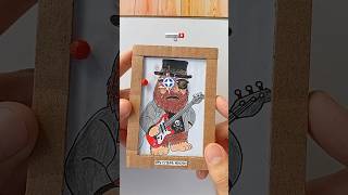 Matteoooo playing guitar DJ remix Cardboard Amazing Pinball Game ! #cardboardcrafts #italianbrainrot