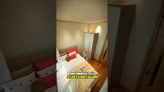 The smallest bedroom space problems solve #interiordesign #housedecor #quickdesign #shorts #viral