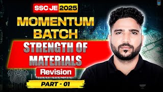 Strength of Materials for SSC JE 2025 | Momentum Batch Part ‑ 1 | Praveen Kumar
