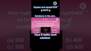 how many non square numbers lie between the pairs of 100^2 and 101^2.... 🤯 class 8 maths ncert