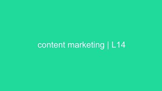 content marketing | L14