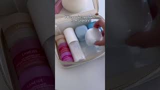 Organizing my skincare bag: ASMR
