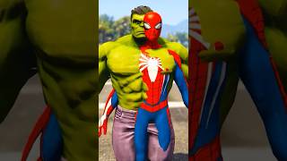 SPIDERMAN & HULK FORM SPIDERHULK🟢 TO DESTROY VENOM! #shorts #spiderhulk #r spiderman #hulk #venom