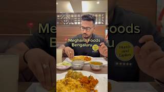 📍Meghana Foods @meghana.foods Bengaluru Multiple locations #bengaluru #chickenbiryani #viralshorts