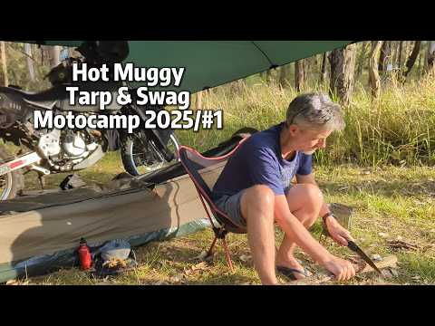 Huge Flies | Swag & Tarp #Motocamping In The Australian Bush
