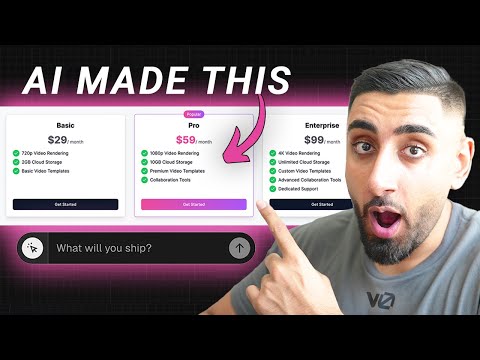 I used AI to code a Beautiful Next.js Pricing Page in 9 Mins! (v0 by Vercel)