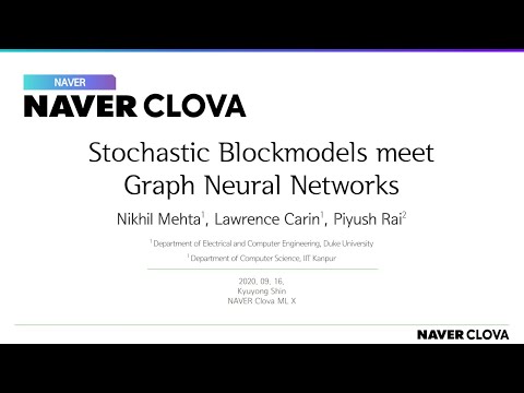[딥러닝논문리뷰] Stochastic Blockmodels meet Graph Neural Networks