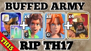 Th15 Vs Th17 After update: New Epic Army That Destroyed Super Charge Th17 Bases (Clash Of Clans)