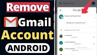 How to remove Google Account from Android Phone | Remove Gmail Account From Android