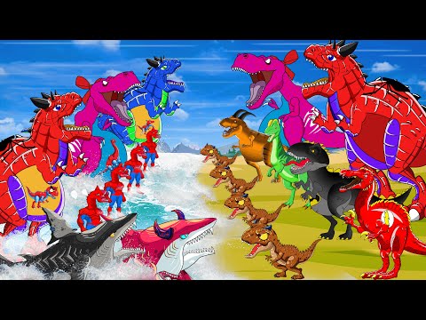 Full KONG Godzilla Tournament on Monsterverse : EVOLUTION SPIDER, Ghidorah Cartoon & SHIN Compassion