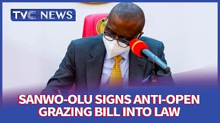 [Journalists Hangout] Lagos State Governor, Sanwo-Olu Signs Anti-Open Grazing Bill Into Law