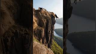 Goats Race Down a Cliff Like Pros! 🐐⛰️💨