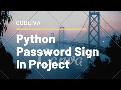 Python Password Sign In Project
