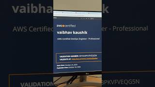 Passed the AWS Certified Devops Engineer - Professional exam ✅#aws #certification #genai #clouds