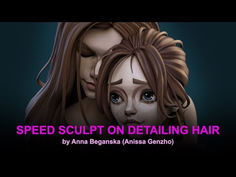 Speed Sculpt on Detailing Hair in Zbrush