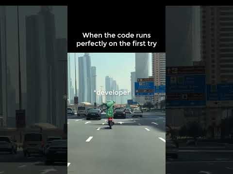 😁 When the Code Runs on First Try #developermemes #devops #codingmemes #Programmingmemes
