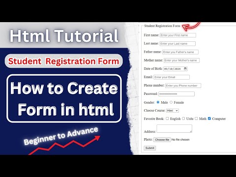 How to create form in html | html tutorial | html form tag in Hindi | input tags | form tag tutorial