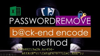 Remove Excel password using a back-end encoding method