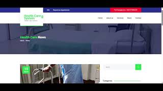 Health Care System HTML CSS Project